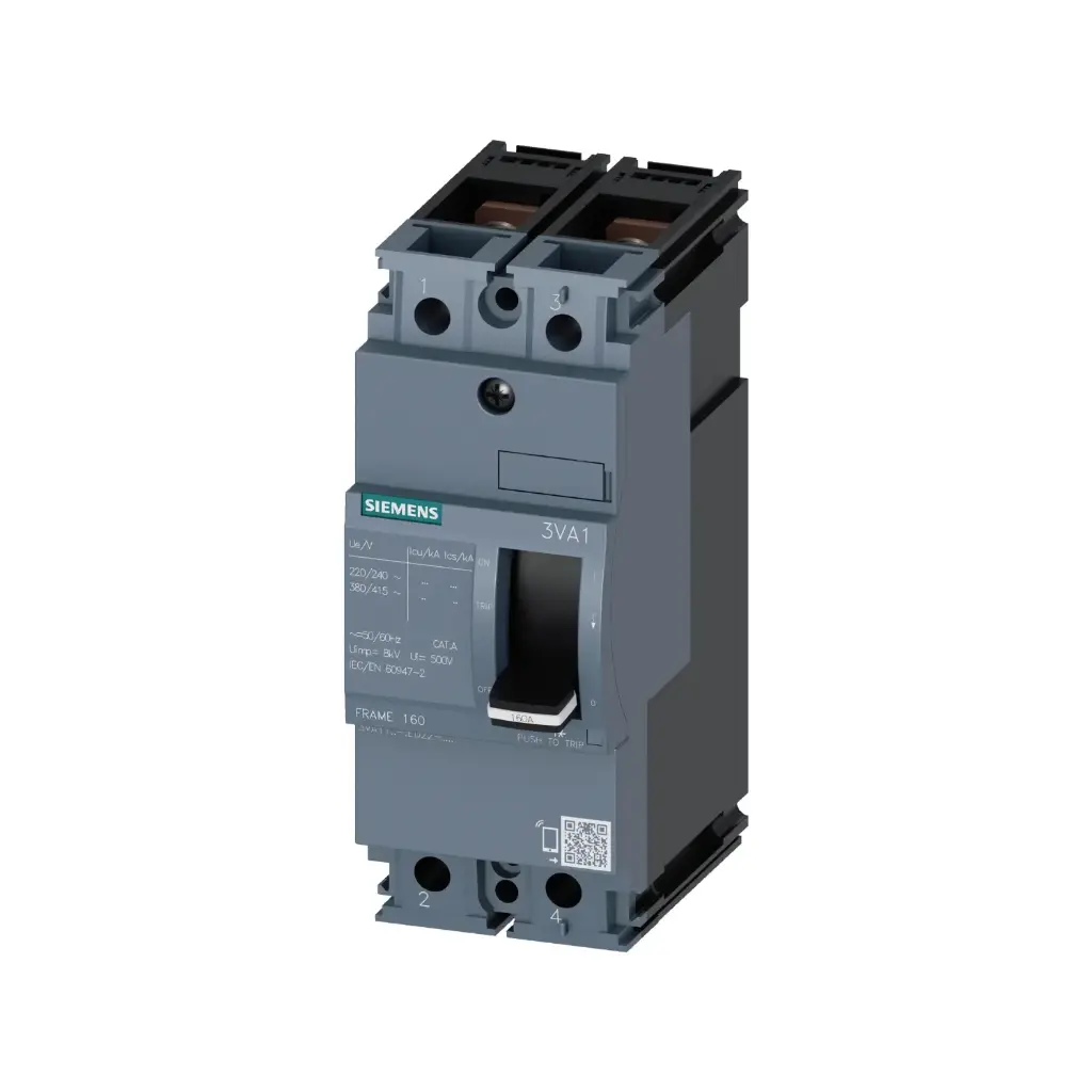 [SIEMENS] 3VA1110-3ED22-0AA0,100A 2P 25KA FIXED MCCB-SIEMENS
