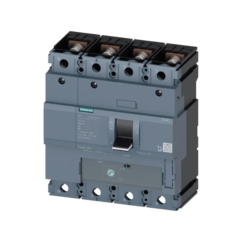 [SIEMENS] 3VA1220-6GE42-0AA0,200A 4P 70KA MCCB-SIEMENS