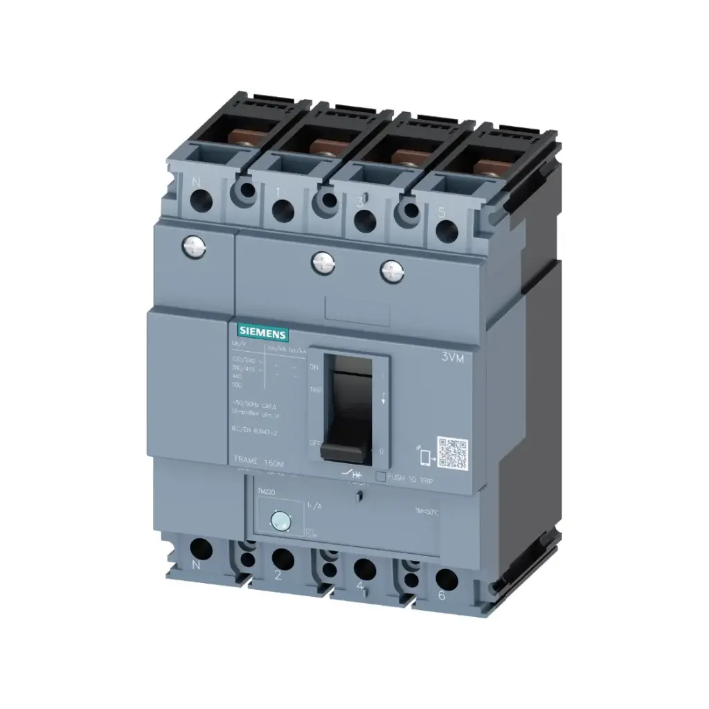3VM1116-3GE42-0AA0,160A 4P 25KA ADJ MCCB-SIEMENS
