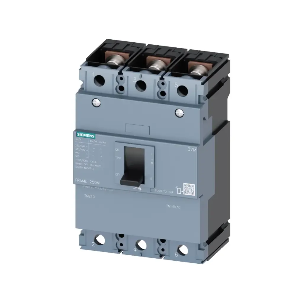 3VM1225-5ED32-0AA0,250A 3P 55KA FIXED MCCB-SIEMENS