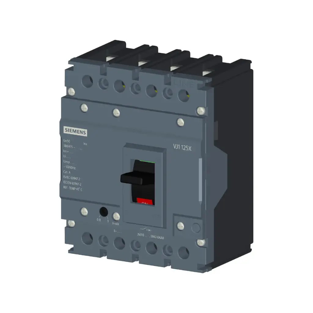 3VJ1010-1EB42-0AA0,125A 4P 18KA ADJ MCCB-SIEMENS