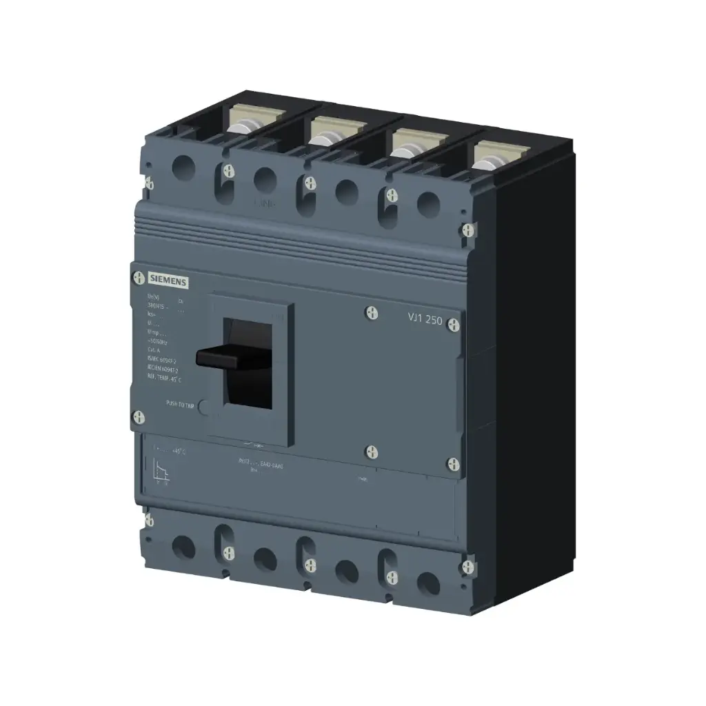 3VJ1225-5EA42-0AA0,250A 4P 55KA FIXED MCCB-SIEMENS