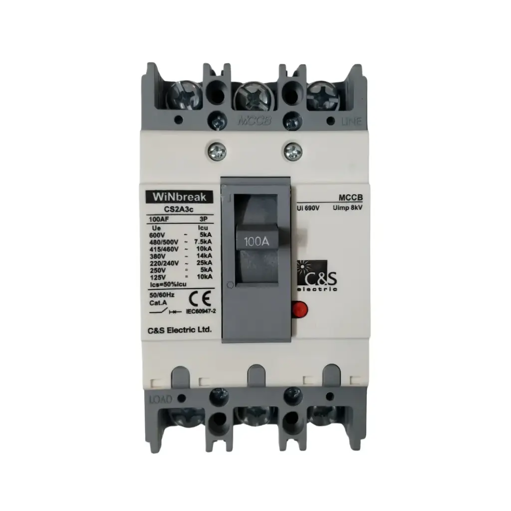 CS2A3C-100,100A 3P 10KA MCCB-C&S
