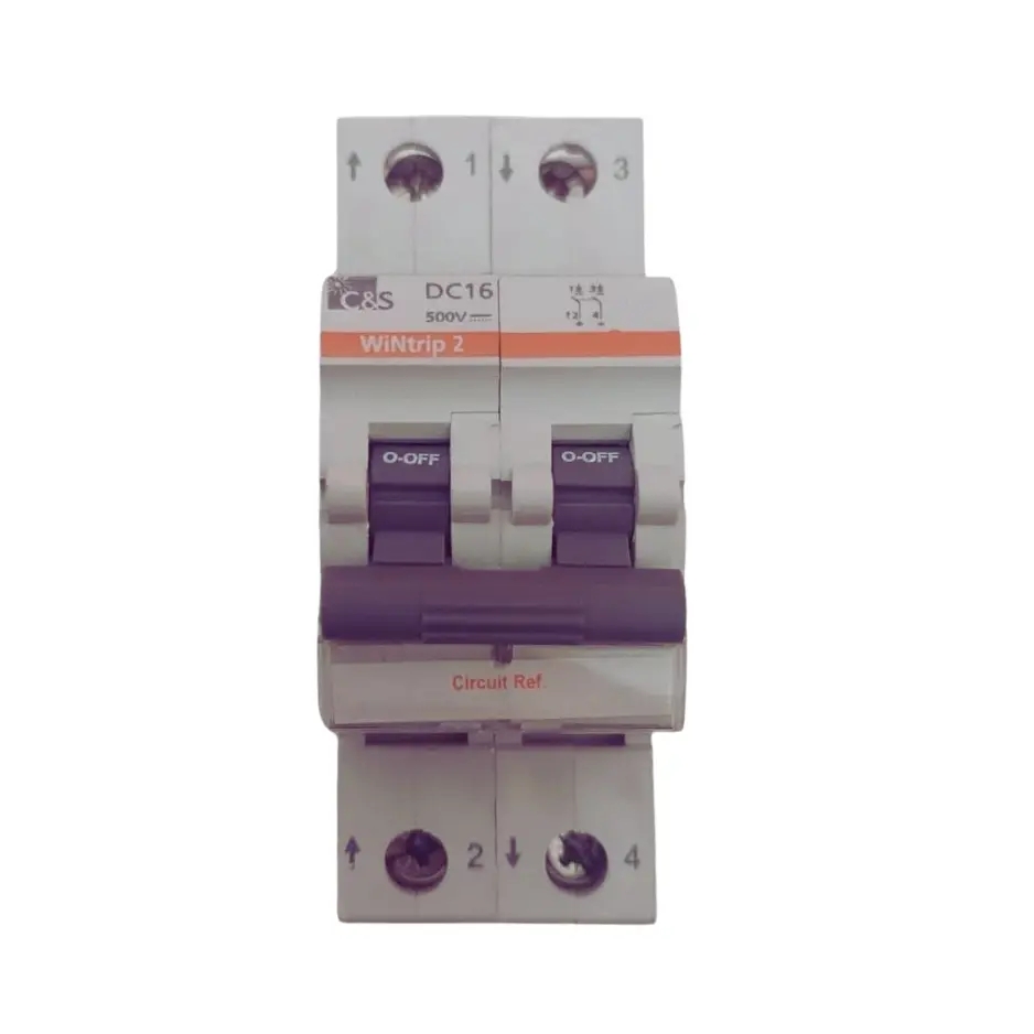 CSMBS2DC16,16A 2POLE DC MCB-C&S