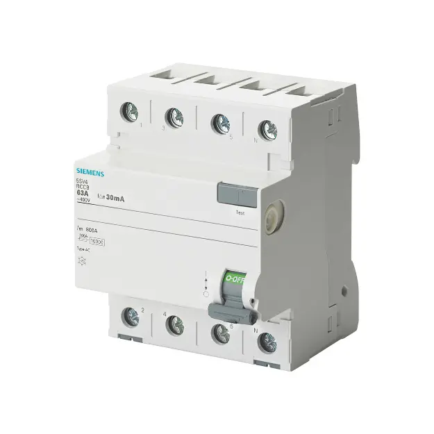 5SV4344-0RC,40A 4P 30MA TYPE AC RCCB-SIEMENS