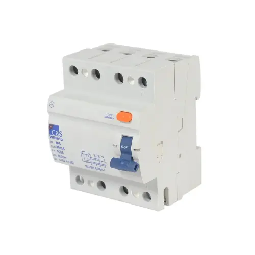 CSRB4P63A30-10kA,63A FP 30MA RCCB-C&S