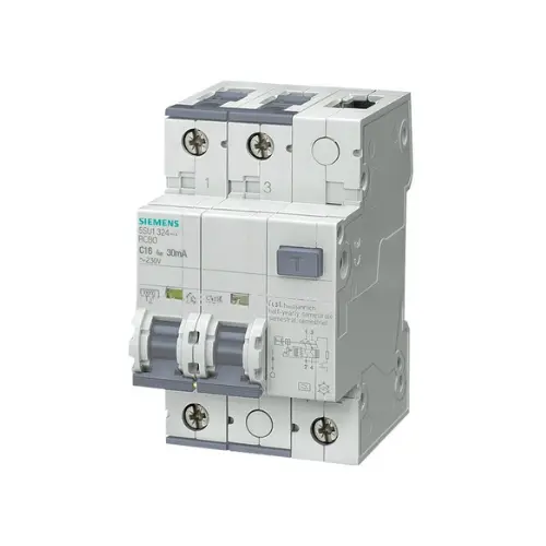 5SU1324-8RC40,40A 2P 30MA D CURVE TYPE A RCBO-SIEMENS