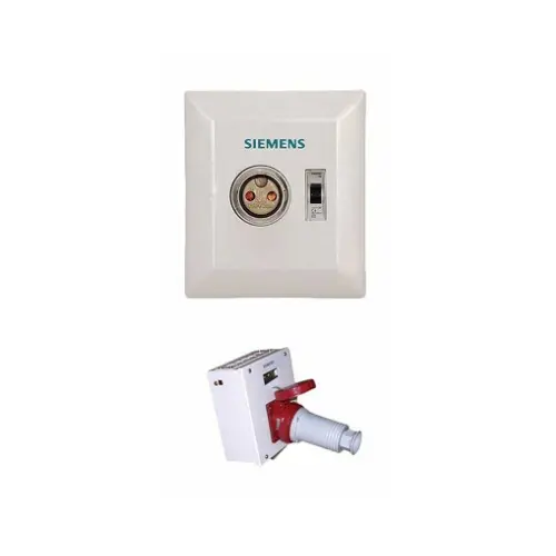 8GB0502S,32A 3P PLUG AND SOCKET DB WITH PROVISION FOR 4P MCB IP20-SIEMENS