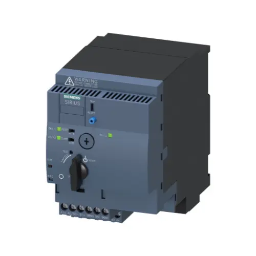 3RA6250-1DP33,12A 110-240V AC/DC 690V SIRIUS COMPACT LOAD FEEDER REVERSING STARTER-SIEMENS