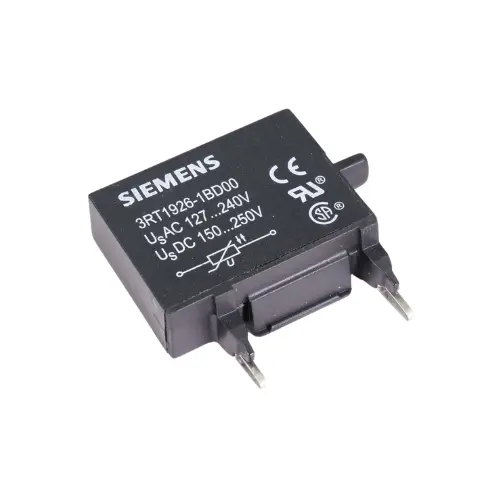 3RT1926-1BD00,127-240V AC,150-250V DC SURGE SUPPRESSOR VARISTOR FOR 3RT1 S0 CONTACTOR-SIEMENS-(3RT2926-1BD00)