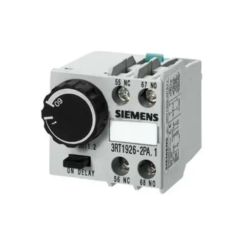 3RT1926-2PA01,0.1...30 s 1 NO + 1 NC ON DELAY PENUMATIC TIMING RELAY BLOCK-SIEMENS