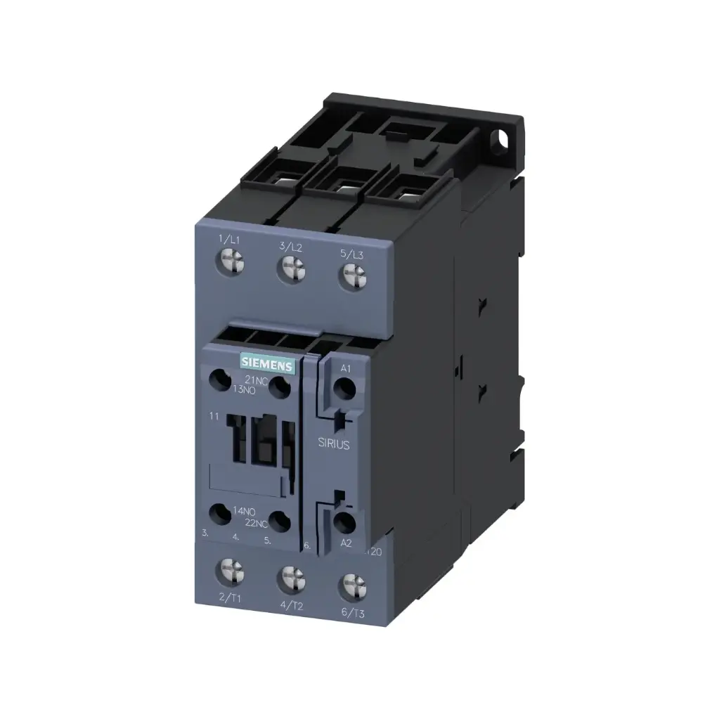 3RT2036-1AK60,50A 1NO+1NC 230V AC 3P S2 CONTACTOR-SIEMENS