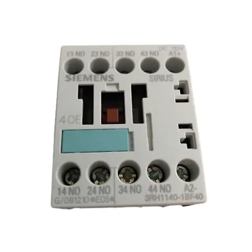 3RH1140-1BF40,10A 4NO 110V DC 3P AUX CONTACTOR-SIEMENS-(3RH2140-1BF40)