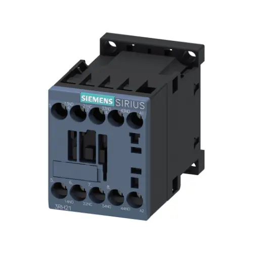 3RH2131-1AB00,10A 3NO+1NC 24V AC 3P AUX CONTACTOR-SIEMENS