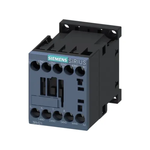 3RH2140-1BM40-8K,10A 4NO 220V DC 3P AUX CONTACTOR-SIEMENS