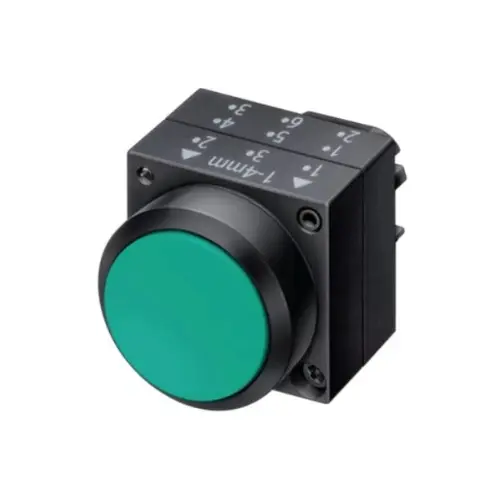 3SB5000-0AE01,PUSH BUTTON GREEN COLOR-SIEMENS