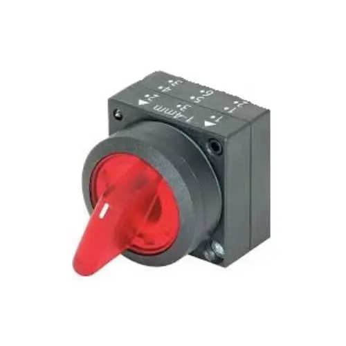3SB5001-2AC01 ,2 POSITION MAINTAINED ILLUMINATED SELECTOR SWITCH RED COLOR-SIEMENS
