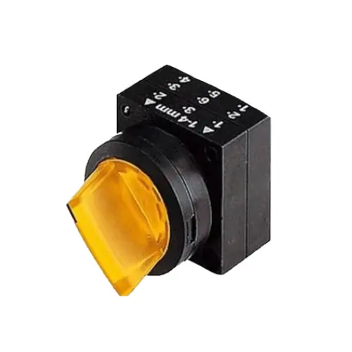 3SB5001-2AD01,2 POSITION MAINTAINED ILLUMINATED SELECTOR SWITCH YELLOW COLOR-SIEMENS