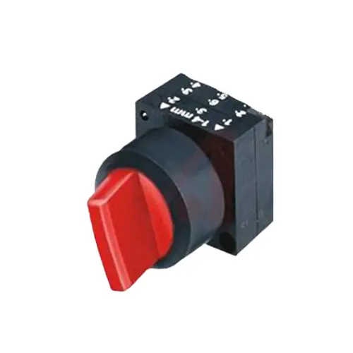 3SB5001-2EC01,3 POSITION MOMENTARY ILLUMINATED SELECTOR SWITCH RED COLOR-SIEMENS
