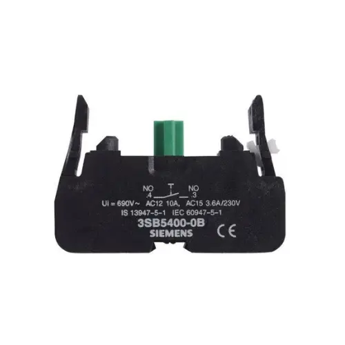 3SB5400-0B,1NO CONTACT BLOCK FOR PUSH BUTTON,SELECTOR & KEY SWITCH-SIEMENS