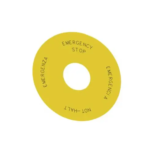 3SB5921-0AD,YELLOW CONTRAST LABEL FOR E-STOP-SIEMENS
