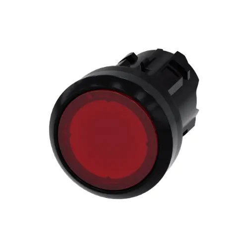 [SIEMENS] 3SU1001-0AB20-0AA0,ILLUMINATED PLASTIC PUSH BUTTON FLAT MOMENTARY TYPE RED COLOR-SIEMENS