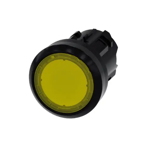 [SIEMENS] 3SU1001-0AB30-0AA0,ILLUMINATED PLASTIC PUSH BUTTON FLAT MOMENTARY TYPE YELLOW COLOR-SIEMENS