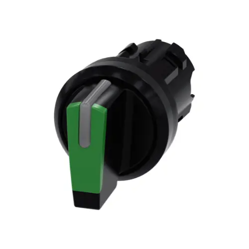 [SIEMENS] 3SU1002-2BL40-0AA0,22MM 3 POSITION LATCHING TYPE ILLUMINATED SELECTOR SWITCH GREEN COLOUR-SIEMENS