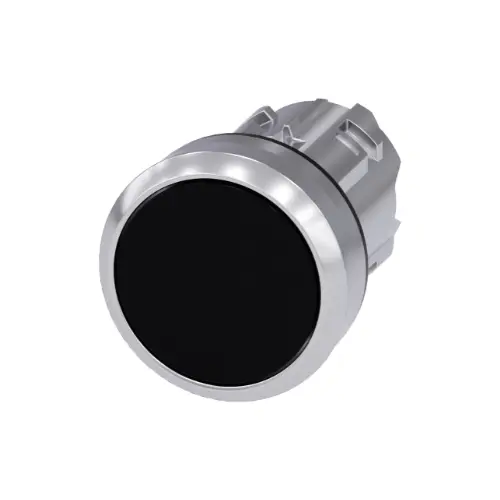 [SIEMENS] 3SU1050-0AB10-0AA0,22MM PUSH BUTTON FLAT MOMENTARY TYPE BLACK COLOR-SIEMENS