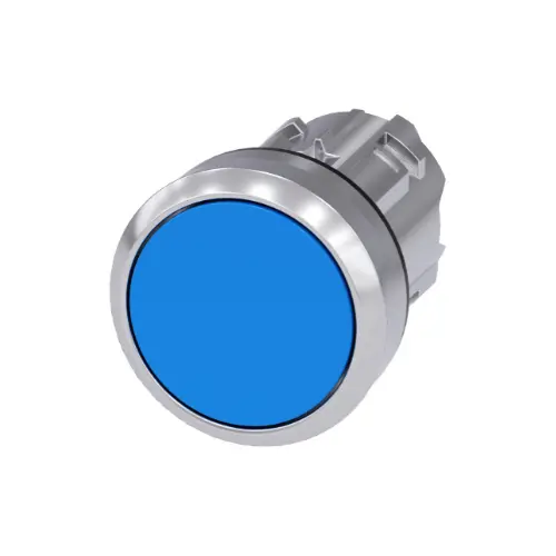 [SIEMENS] 3SU1050-0AB50-0AA0,22MM PUSH BUTTON FLAT MOMENTARY TYPE BLUE COLOR-SIEMENS