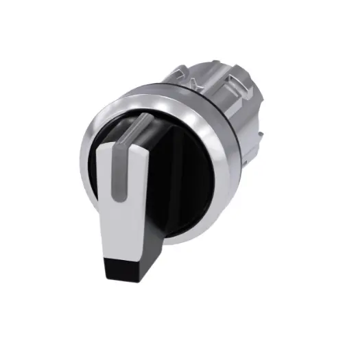 3SU1052-2BM60-0AA0,22MM ROUND TYPE 3 POSITION SELECTOR SWITCH WHITE COLOUR-SIEMENS