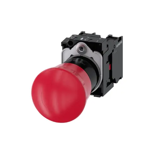 3SU1100-1HB20-1PA0,EMERGENCY MUSHROOM PUSH BUTTON