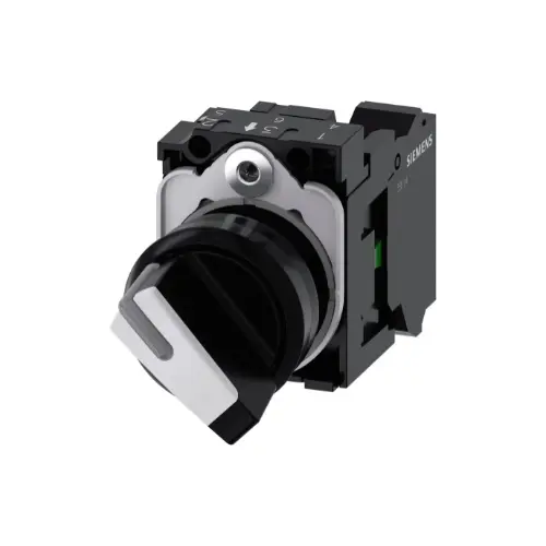 3SU1100-2BF60-3BA0,ILLUMINATED 2POS SELECTOR SWITCH-SIEMENS