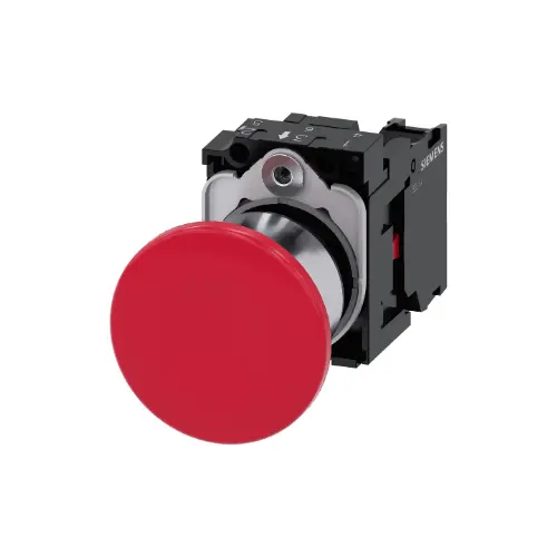 [SIEMENS] 3SU1150-1BA20-1CA0,MUSHROOM PUSH BUTTON WITH 1NC SCREW TERMINAL-SIEMENS