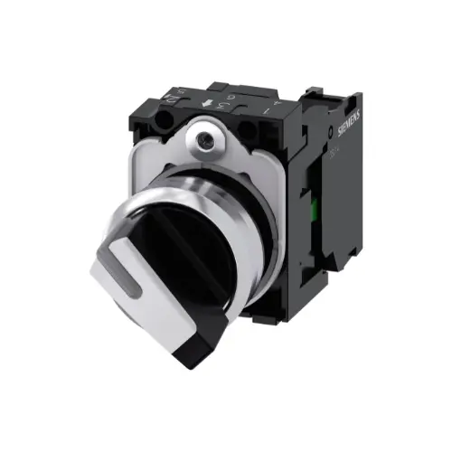 3SU1150-2BF60-1BA0,2 POSITION ILLUMINATED SELECTOR SWITCH-SIEMENS