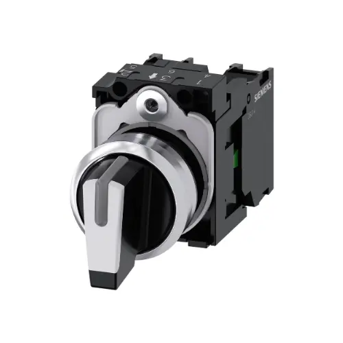 3SU1150-2BM60-1NA0,3 POSITION ILLUMINATED SELECTOR SWITCH-SIEMENS