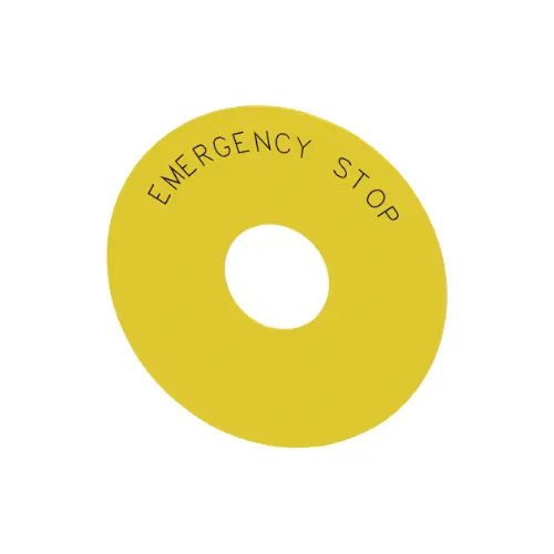 3SU1900-0BC31-0DA0,BACKING PLATE FOR EMERGENCY STOP MUSHROOM PUSH BUTTON YELLOW-SIEMENS