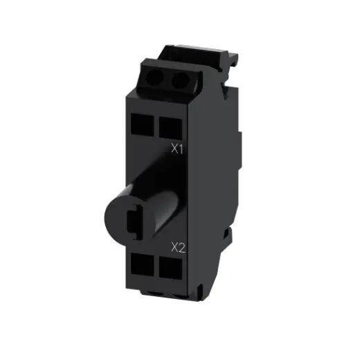 3SU1401-2BB30-3AA0,LED MODULE WITH INTEGRATED LED 24V AC/DC, YELLOW, SPRING TERMINAL-SIEMENS