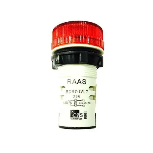 RCB7-IVL74-24,LED 24V AC/DC RED-C&S