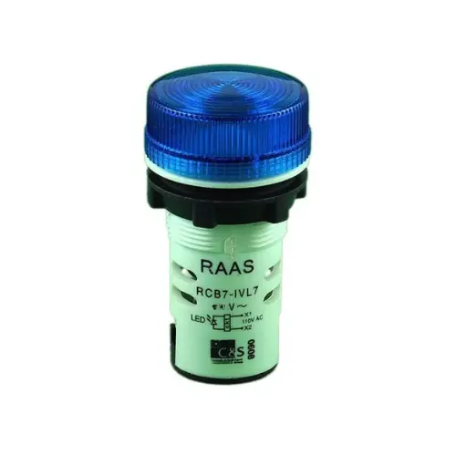 RCB7-IVL76-220,LED 220V AC/DC BLUE-C&S