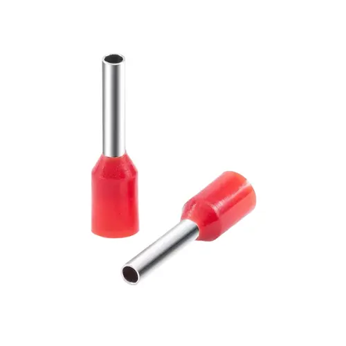 JG-E1008,1SQMM NYLON TUBULER LUGS RED INSULATED TERMINALS-JIGO