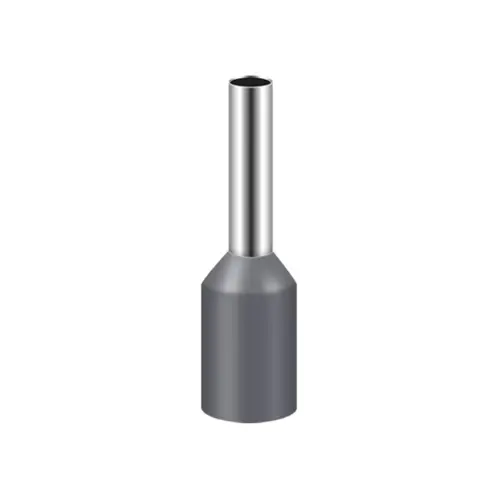 JG-E7508, 0.75SQMM NYLON TUBULER LUGS GREY/LIGHT BLUE INSULATED TERMINALS-JIGO