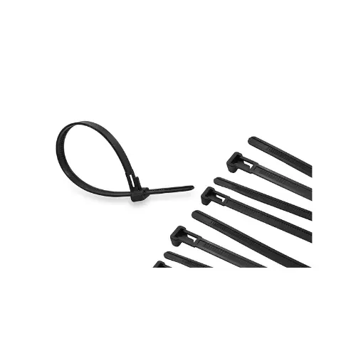 RCV300S X 4.8BK - 300MM RELEASIBLE CABLE TIES (BLACK) - KSS