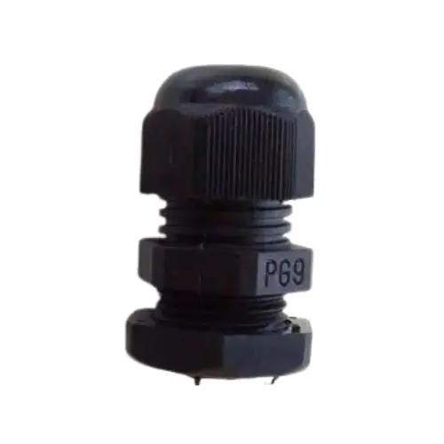 JG-09BK,THREAD NYLON CABLE GLAND BLACK COLOUR PG-09-JIGO