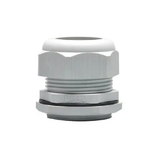 JG-42 GY, THREAD NYLON CABLE GLAND GREY COLOUR PG-42-JIGO