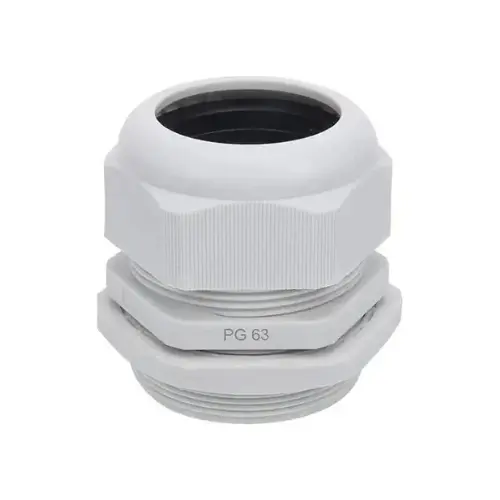 JG-63 GY, THREAD NYLON CABLE GLAND GREY COLOUR PG-63-JIGO