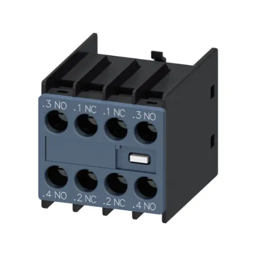 3RH2911-1FA22,2NO+2NC ADD ON BLOCK FOR 3RT/3RH CONTACTOR-SIEMENS