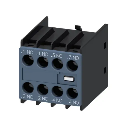 3RH2911-1HA22, 2NO+2NC ADD ON BLOCK FOR 3RT/3RH CONTACTOR-SIEMENS