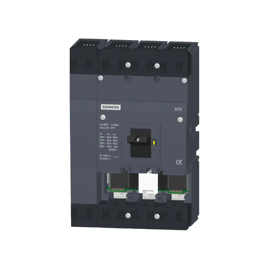 3VT3763-2AA46-0AA0,630A 4POLE 36KA MCCB MAIN SWITCH UNIT-SIEMENS
