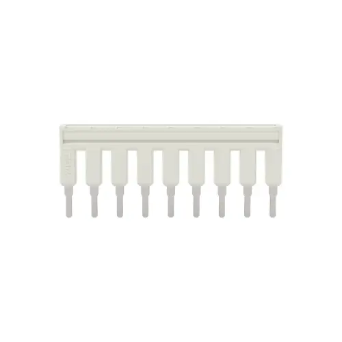 2002-409,9 WAY INSULATED JUMPER LIGHT GREY-WAGO